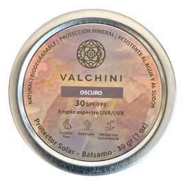 Protector Solar Bálsamo Facial Oscuro Fps Valchini