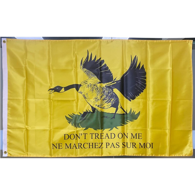 Canadian Goose Gadsden Flag 2 X 3 Ft Canvas Header