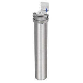 BOKKRALL (BUS-20-1NPT) 20 Inch 304 Stainless Steel Water Filter Housing for 19-3/4''-20'' Length, 2.5''-3'' OD Cartridge, Double O-Rings Seal, 1 inch NPT Inlet and Outlet Filter System for Household