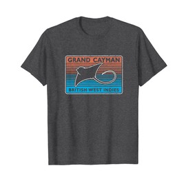 Retro Grand Cayman Islands Stingray City Scuba Diving T-Shirt