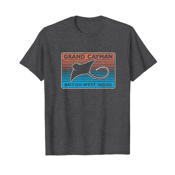Retro Grand Cayman Islands Stingray City Scuba Diving T-Shirt