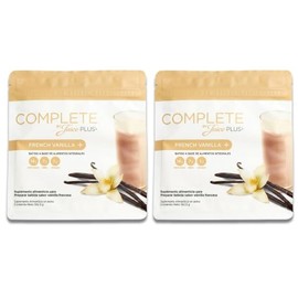 JuicePlus+ | Kit 2 Complete French Vanilla | Batido a Base de Alimentos Integrales | 14g de Proteína Vegana, Vitaminas, 7g Fibra y Probióticos | Suplemento Alimenticio en Polvo | 1,124g