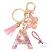 NyxSeat 1 Piece Resin Letter A Keychain with 1 Piece