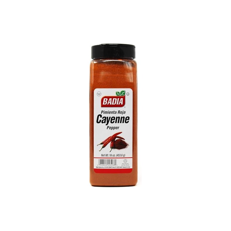 Badia Pimienta Roja Cayena 453.6g Badia Cayenne Pepper 16oz Pepper
