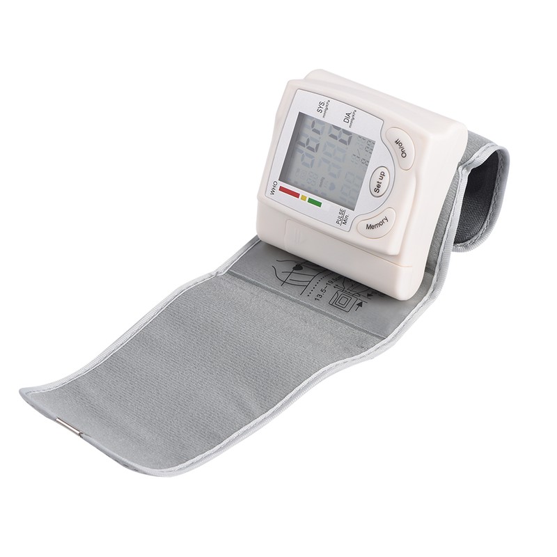 Automatic Digital LCD Wrist Cuff Blood Pressure Monitor Machine Measurement