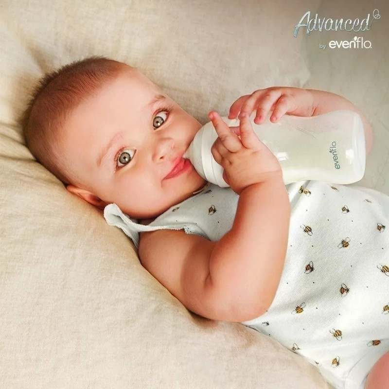 Biberones Mamila Anticólicos Advanced By Evenflo Niño Pack 2 Verde/azul