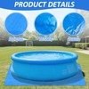 9Ft Pool Ground Cloths,Heavy-Duty Swimming Pool Waterproof PE Swimming Pool