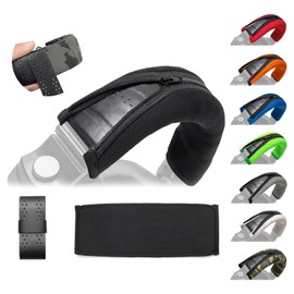 Voarmaks HDJ X7 Replacement Headband Cushion Cover Compatible with Pioneer HDJ-X5 X5BT HDJ-X7 X7BT X7S HDJ-X10 HDJ1000 HDJ1500 HDJ2000 DJ Headphone - Headband Tape Protection (Black)