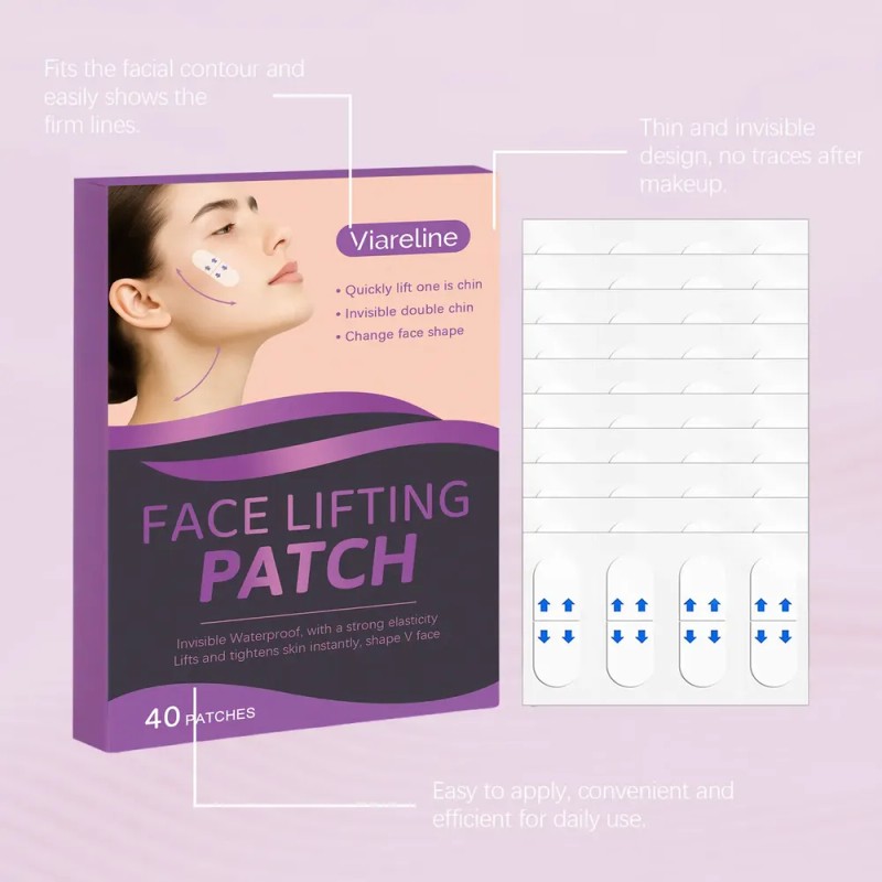 Parches De Estiramiento Facial Viareline Para Mentón En Form