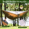 Camping Hammock, Portable Hammocks with Mosquito Net,Lightweight Nylon Parachute Hammock