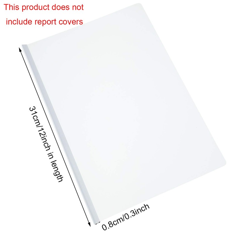Pelopy 20 Pack Binding Bars Slide Grip, 40 Sheets Capacity,