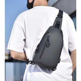 URZOP Waterproof Sling Bag Crossbody Backpack for Men Women Sling Backpack Hiking Daypack Multipurpose Cross Body Chest Bag (grey)