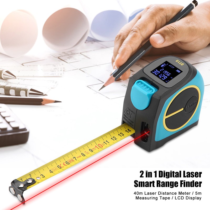 DT10 2 in 1 USB Charging Tape Measure 5m LCD