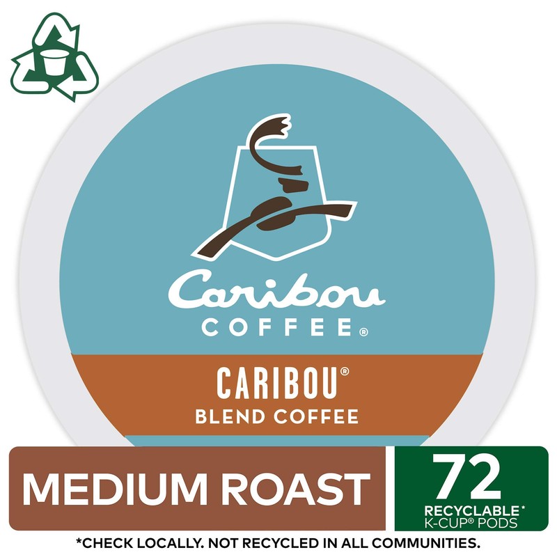 Caribou Coffee Caribou Blend Keurig Single-Serve K-Cup Pod, Medium Roast