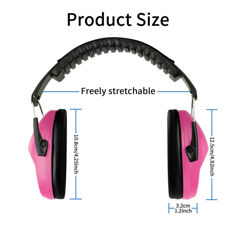 EAREST Hearing Protection Ear Muffs, Noise Cancelling Safety Earmuff for