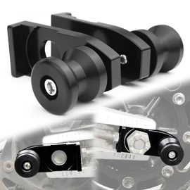 Mantt Rear Axle Sliders with Swing Arm Spools Fit for KLR650 2018-2008 KLR 650 Motorcycle Frame Sliders Crash Pads Protectors Stand Bobbins
