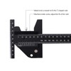 Manyao Woodworking Ruler, T-Ruler, Marking Ruler, Carpenter, Angle Ruler, Marking