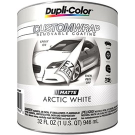 Dupli-Color ECWBQ7980 Custom Wrap Removable Bulk Coatings, Matte, Arctic White, 1 Quart