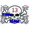 XIAXIN TS-97 Waterproof PVC Skull Sticker Set, Skull Skull Skull