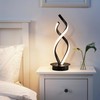 Adebime Modern Spiral Touch Lamp - Warm White LED Nightstand