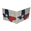 Mens Bifold Exotic Wallet Picture Texas Flag Map with printed
