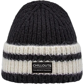 CHILLOUTS Unisex Cooper Hat Beanie, Black / white