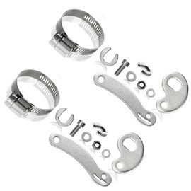 rflaueo Universal Torque Arm Conversion Kit for Electric Bicycle, 2 Sets, Silver, Front Rear E-bike Motor Arm, U204-2