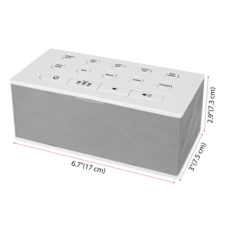BIGMONAT Adult White Noise Machine, USB Charging Portable White Noise