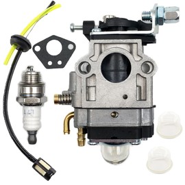 LIZAPUS 430025 Carburetor Carb Compatible with Thunderbay Y43 Auger Power Head Y2007 Mini Cultivator 430025 Fuel Line Grommet Spark Plug