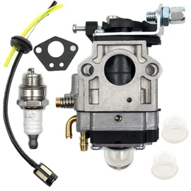 LIZAPUS 430025 Carburetor Carb Compatible with Thunderbay Y43 Auger Power Head Y2007 Mini Cultivator 430025 Fuel Line Grommet Spark Plug