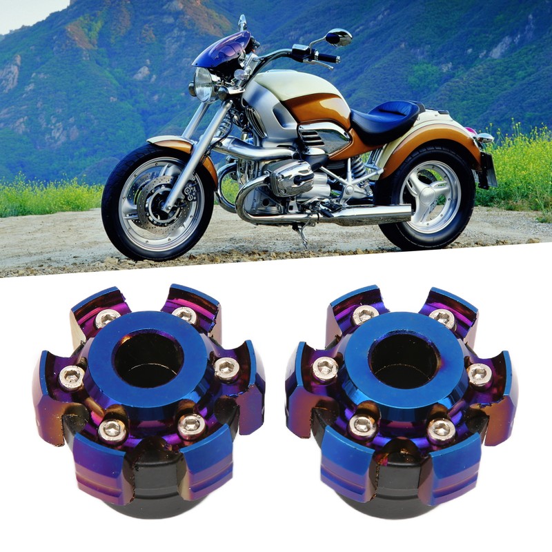 Pair of Motorcycle Wheel Front Fork Frame Slider Aluminum Alloy