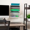 Mind Reader 5-Tier Vertical File Storage, Desktop Organizer, Wall Mount,