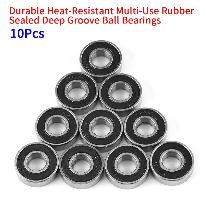 Asixx Bearings 6001-2RS High Temperature Resistant Ball Bearings (Inner Diameter