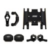 INJORA Black Brass C Hubs, Steering Knuckles, Front Rear Diff