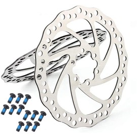 160mm Disc Brake Rotor Stainless Steel Bike Disc Brake Rotor 6 Bolts for Most Bicycle Road Bike Mountain Bike BMX MTB 2-pack