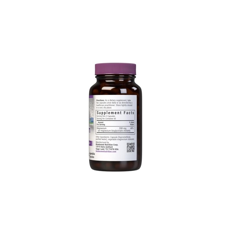Bluebonnet Nutrition Albion Chelated Magnesium, 120 Count