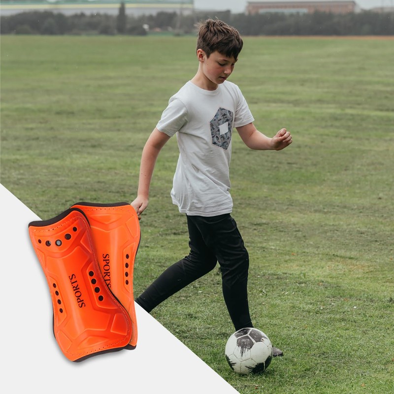 Rumyve 1pair Football Shin Guards - Breathable Protective Gear for