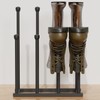 22.5 Inches Free Standing Shoe Racks, Tall Black Metal Boot
