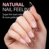 AILLSA Medium Almond Nail Tips Soft Gel Pre-Shaped Acrylic Nail
