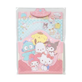 Sanrio 493945 Character Letter Set Sanrio Characters Package: Approx. Width 6.3 x Depth 0.3 x Height 8.7 inches (16 x 0.8 x 22 cm)
