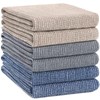 smiry Premium Kitchen Towels(18"x 28", 6 Pack), Large Cotton Dish
