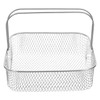 MAGICLULU Stainless Steel Square Air Fryer Basket Replacement Metal Mesh