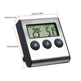 Digital Thermometer LCD Digital Cooking Food Thermometer Cooking Meat Thermometer for Smoker Kitchen Oven BBQ
