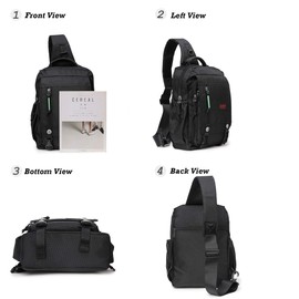 NICGID Sling Bags Chest Shoulder Backpacks, 13.3'' Laptop Backpack Crossbody Messenger Bag Travel Outdoor Men Women