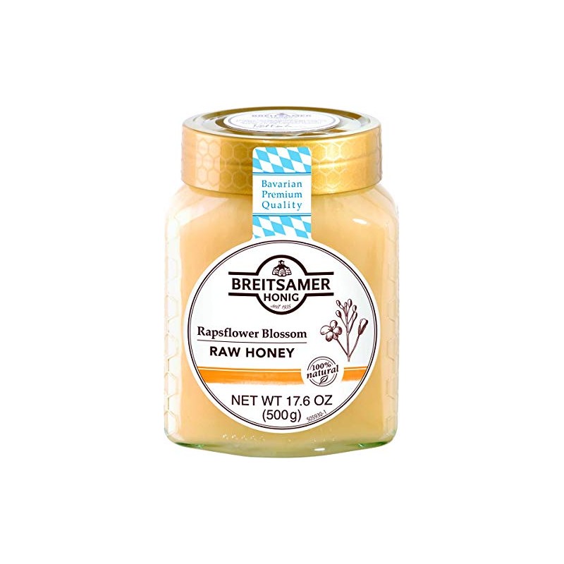 Breitsamer, Creamy Rapsflower Blossom Honey Jar, 17.6 oz - PACK
