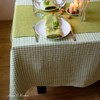 Linen & Cotton Tablecloth Table Linen Checked Country House Style