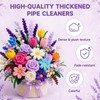 1500 PCS Pipe Cleaners Bulk, 15 Colors Thick Pipe Cleaner