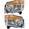 jpautowholesale For 2008-2010 Nissan Armada Headlight Halogen Set Driver and
