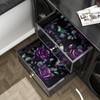 Black Foral Wallpaper Peel and Stick Dark Purple Rose Contact