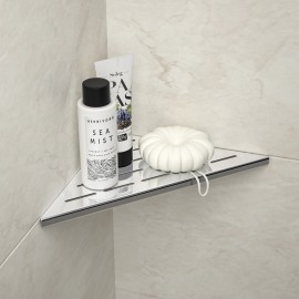 Mirror Polished Stainless Steel Recessed Bathroom Storage Shelf Corner10 Inch Ships Directly From USAColor: Polished Stainless Steel